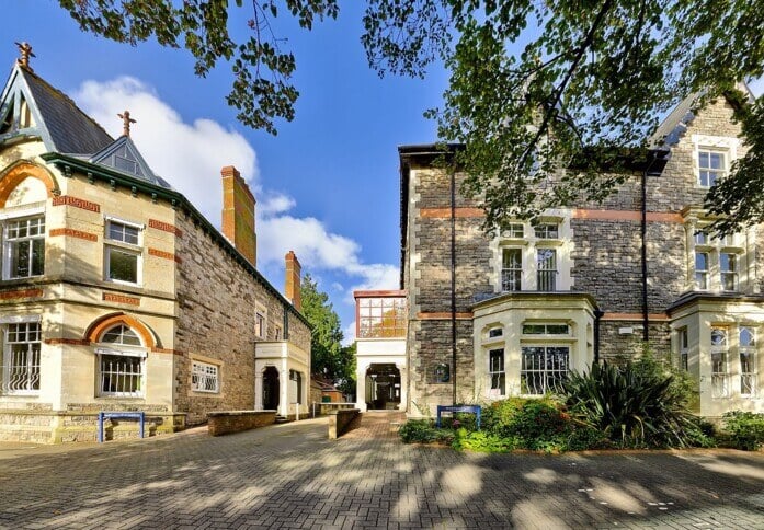 The building at Cathedral Road, Rombourne Business Centres in Cardiff