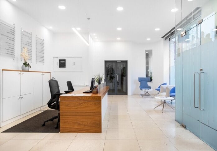 Reception in Upper Woburn Place, Regus, Euston