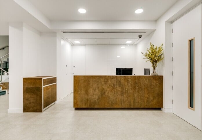 Reception area at Hammersmith Grove, Romulus Shortlands Limited in W6 - London