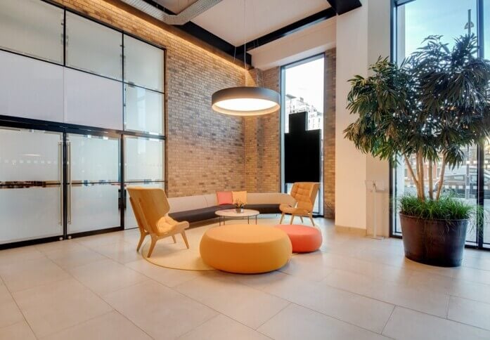 Reception area at Brunel Way, Regus in Slough