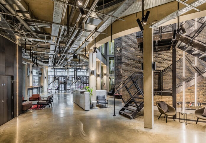 The Foyer in Pancras Square, The Office Group Ltd. (FORA), King's Cross, WC1 - London