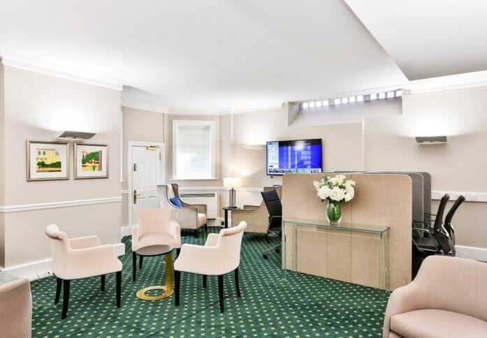 A breakout area in Berkeley Square, The Argyll Club (LEO), Mayfair