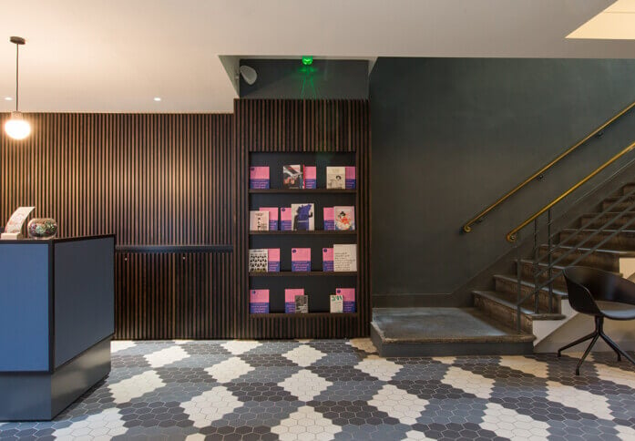 Reception area at Rivington Street, The Office Group Ltd. (FORA) in Shoreditch, EC1 - London