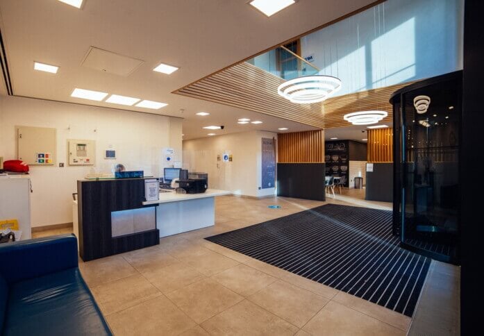 Reception area at Reeds Crescent, FigFlex Offices Ltd in Watford, WD1