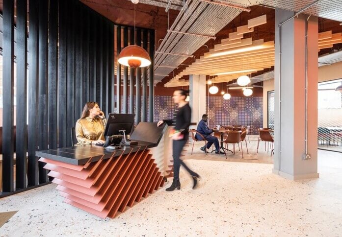 Reception area at The Mall, The Boutique Workplace Company in Ealing