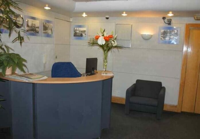 Reception in Tiller Road, Hastingwood securities, Docklands