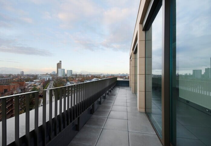 Balcony/terrace at Ladbroke Grove, Workspace Group Plc,