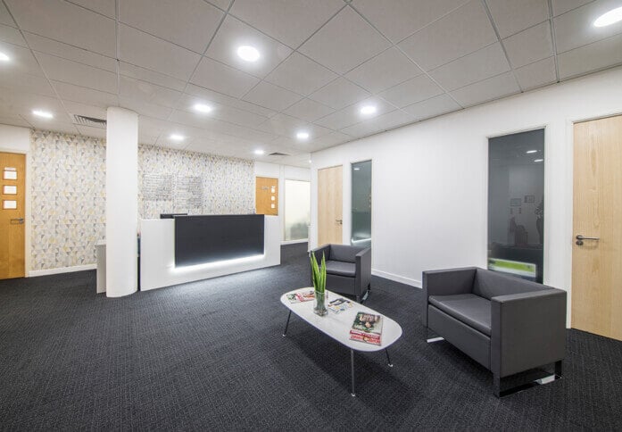 The reception at St. Crispins Road, Regus in Norwich