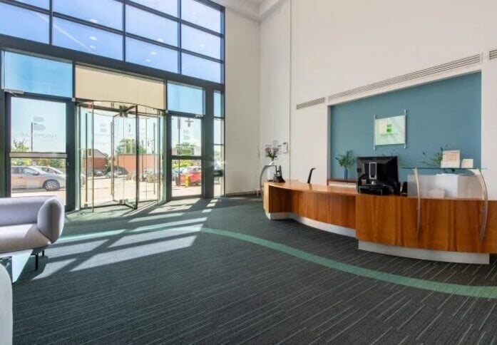 Reception area at London Road, Regus in Camberley