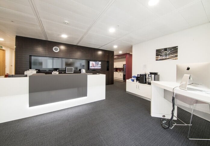 Reception area at Breakspear Way, Regus in Hemel Hempstead