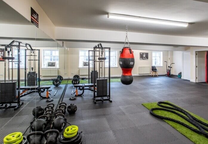 The gym at St Vincent Street, C&C Capital Estates Ltd in Glasgow, G1