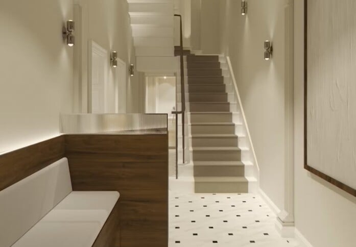 The hallway in 11 Manchester Square, Workpad Group Ltd, Marylebone, NW1 - London