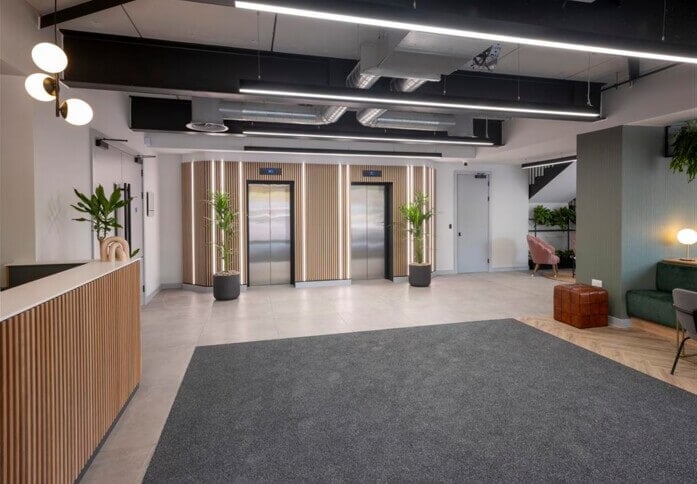 The reception at Redheughs Rigg, Commercial Estates Group Ltd in Edinburgh