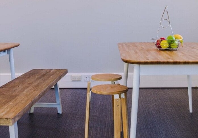 Breakout area at Queens Road, The Boutique Workplace Company in Wimbledon