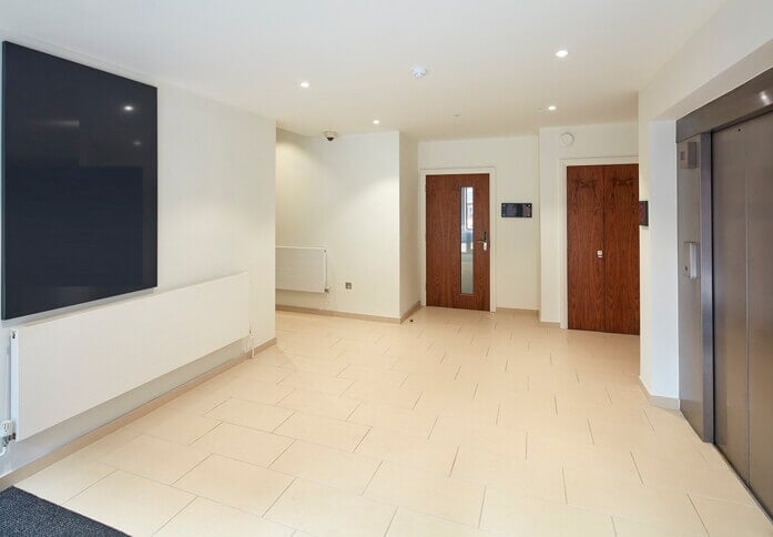 Foyer area at Cowbridge Road East, Ashville Properties Ltd in Cardiff, CF10