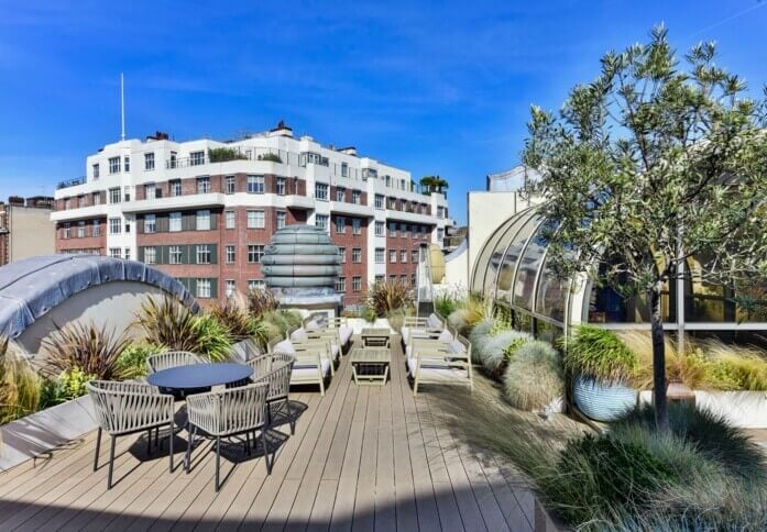 Roof terrace - Fulham Road, The Argyll Club (LEO) in Chelsea