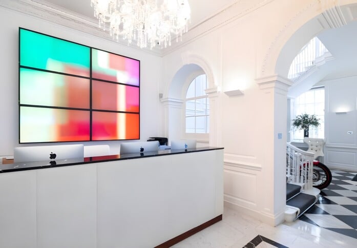 Reception area at Grosvenor Street, Residential Land Management Ltd in Mayfair, W1 - London