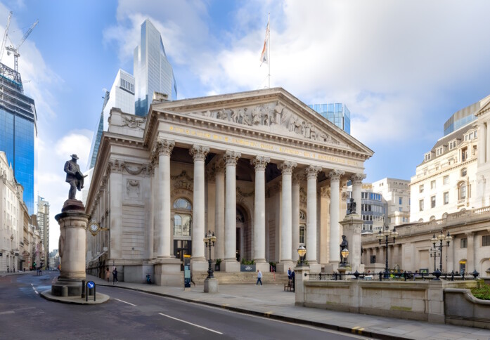 Building outside at Royal Exchange, Landmark Space, Bank, EC2 - London