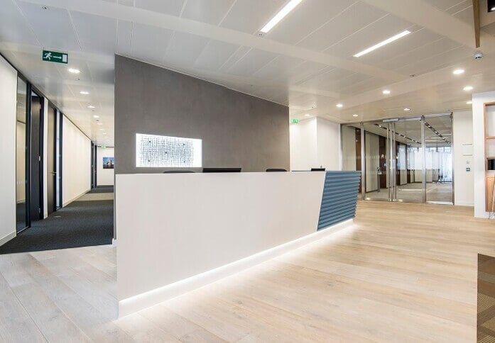 Reception in London Bridge Street, Regus