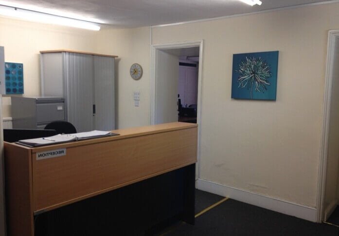 The reception at Castle Hill Avenue, Channel Business Services Ltd in Folkestone