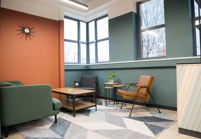 A breakout area in Osprey House, Wizu Workspace (Leeds), Derby, DE1 - East Midlands