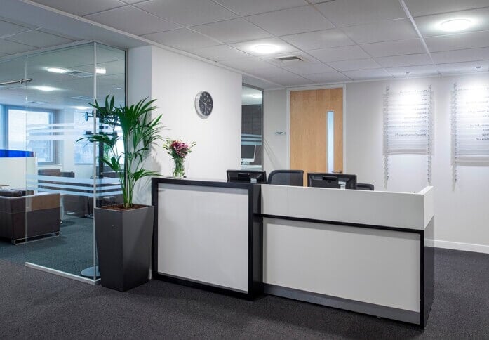 Reception at Fitzalan Road, Regus in Cardiff