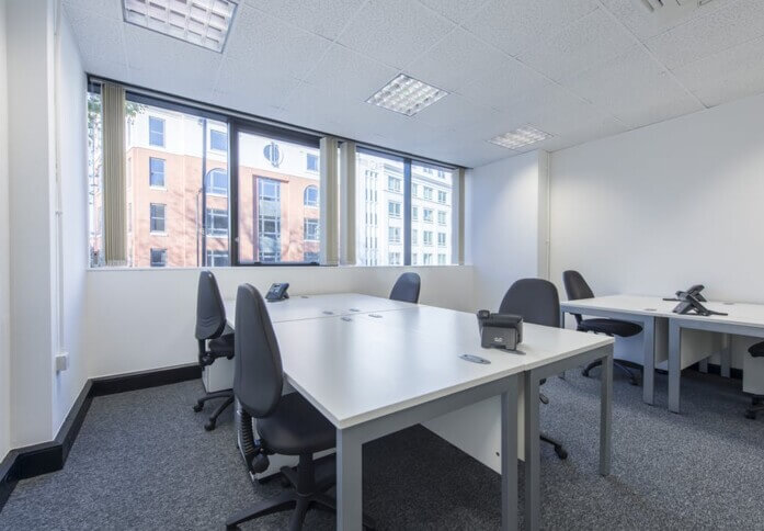 Private workspace in Vauxhall Bridge Road, First Base (Victoria)