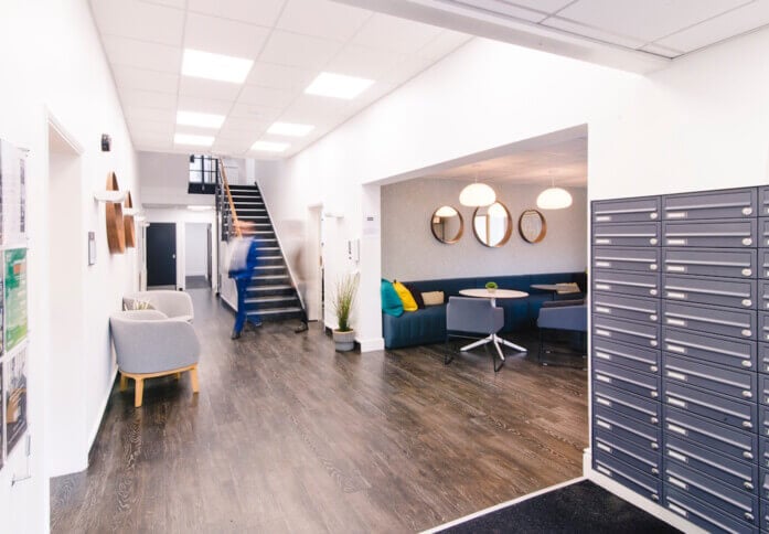 The foyer at Alexandra Road, Pure Offices (Farnborough, GU14)