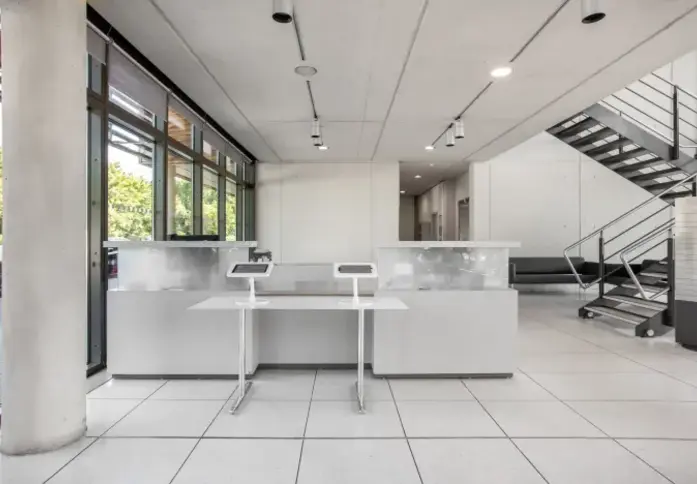 Reception area at Butterfield, Regus in Luton