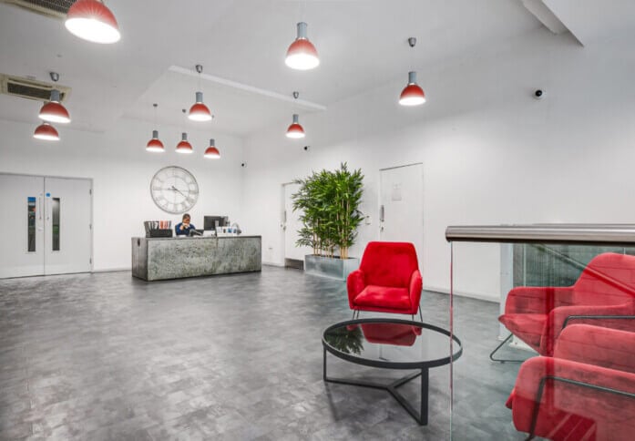 The reception at Worship Street, Business Cube Management Solutions Ltd in Shoreditch, EC1 - London