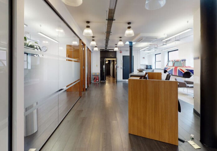 Reception area at Clerkenwell Road, MIYO Ltd in Farringdon