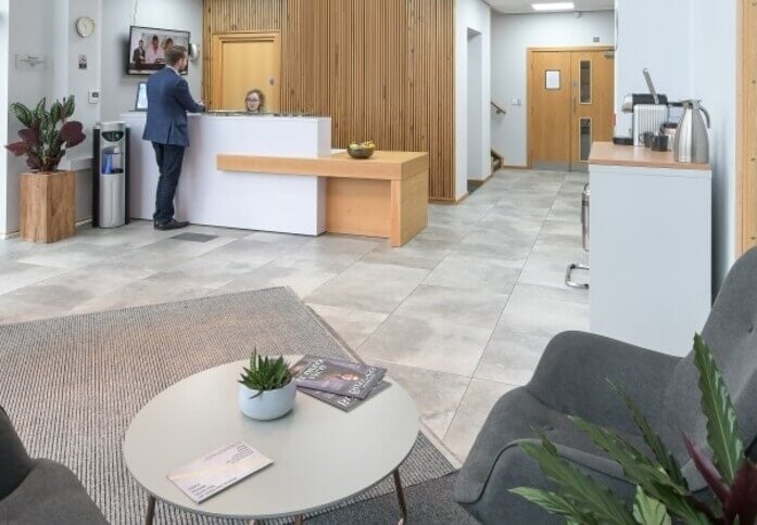 Reception in Coop Place, Hope Park Business Centre, Bradford