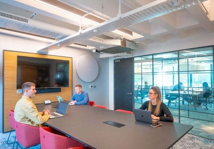 The meeting room at Piccadilly, Bruntwood in Manchester