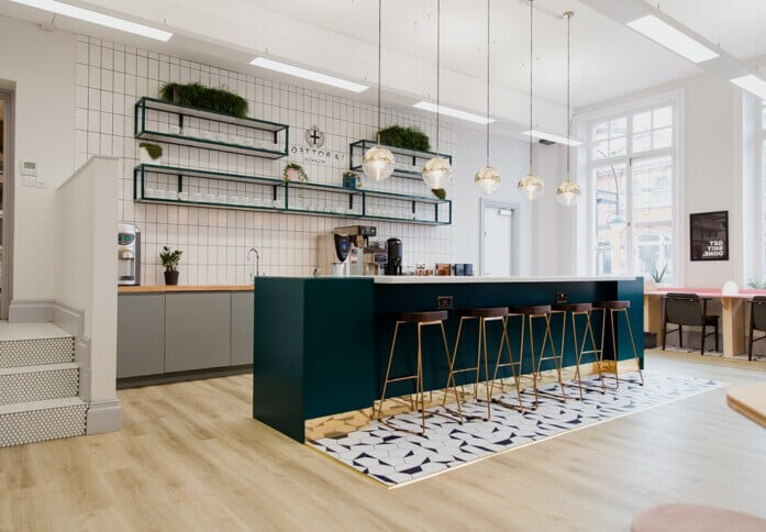 Kitchenette at Ludgate Hill, Wizu Workspace in Leeds