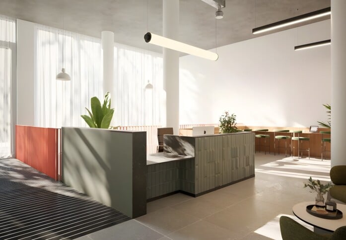 Reception in Laundry Studios, Shoreditch One Ltd (Oneder), Hackney, E8 - London