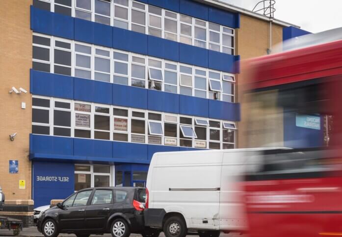 The building at Morden Road, Access Storage in Mitcham