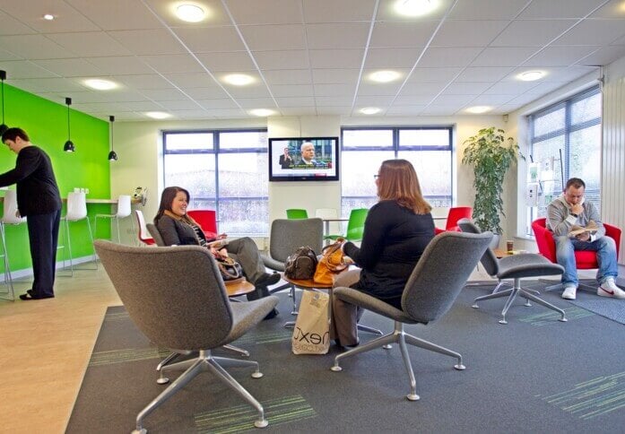 A breakout area in Metcalf Way, Regus, Crawley