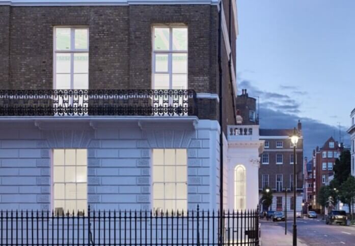 Building external for Portland Place, MIYO Ltd, Marylebone