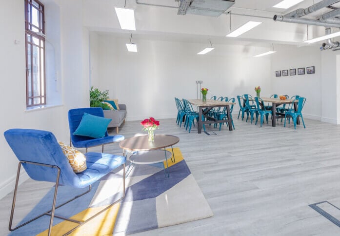 Breakout area at Bevis Marks, Business Cube Management Solutions Ltd in Aldgate