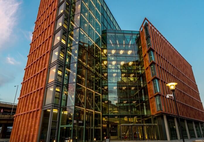 The building at Wood Lane, Regus in White City