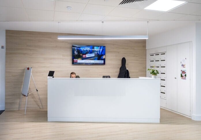 Reception area at York Road, MyWorkSpot Ltd in Maidenhead, SL6