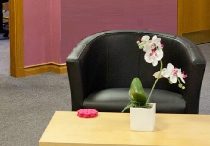 A breakout area in Central Arcade, Titan Business Centre, Cleckheaton