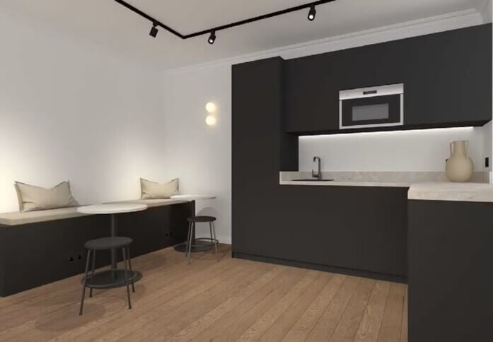 Kitchen at Eastcastle Street, Workpad Group Ltd in Fitzrovia, W1 - London