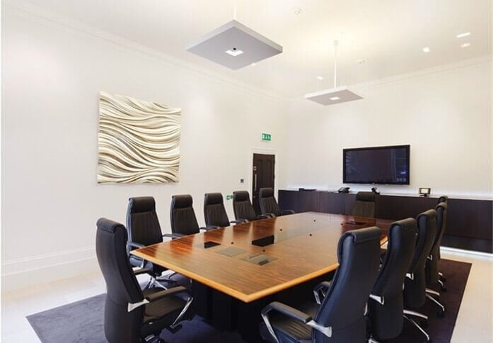 The meeting room at Manchester Square, The Office Group Ltd. (FORA) in Marylebone