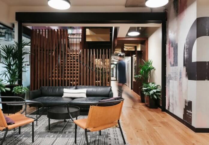 Breakout area at St. Katharine's Way, WeWork in Tower Hill