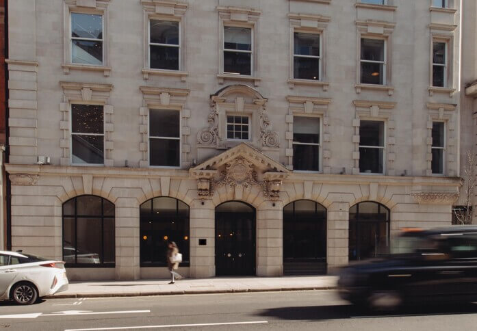 The building at Wimpole Street, The Office Group Ltd. (FORA) in Marylebone, NW1 - London