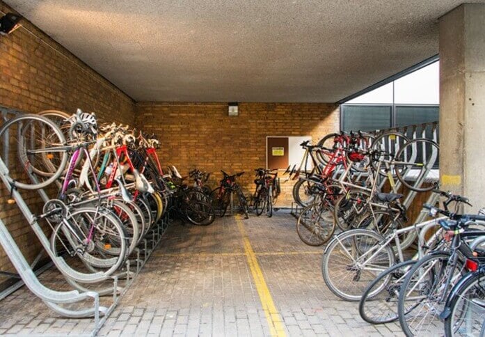 Cycle storage at St Thomas Street, Runway East, London Bridge