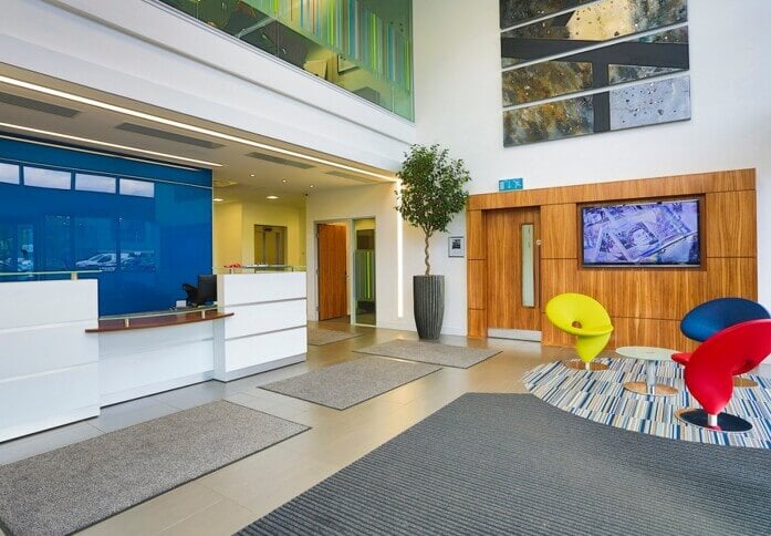 Reception area at Prospect Road, Bluesky Business Space in Westhill