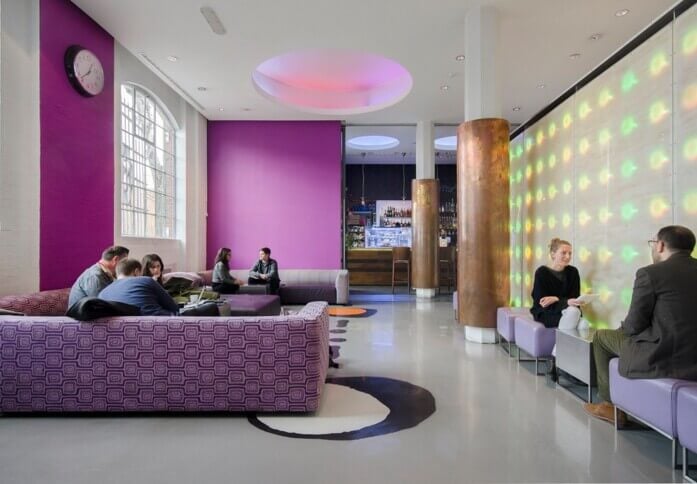 Breakout area at Barlby Road, Workspace Group Plc in Ladbroke Grove