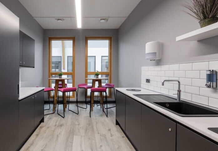 Kitchenette at Park Approach, Pure Offices in Leeds, LS1